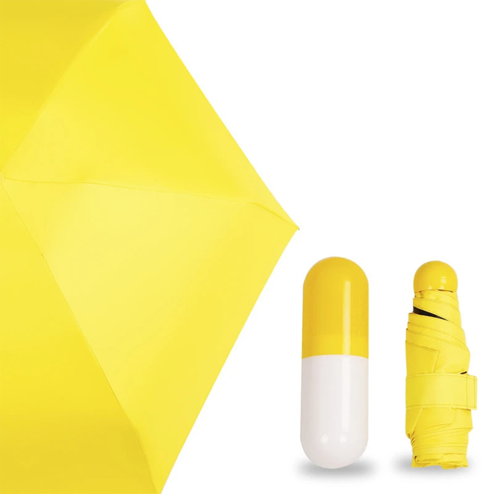 CapsuleShield - Ombrello Tascabile Ultra Leggero Anti-UV
