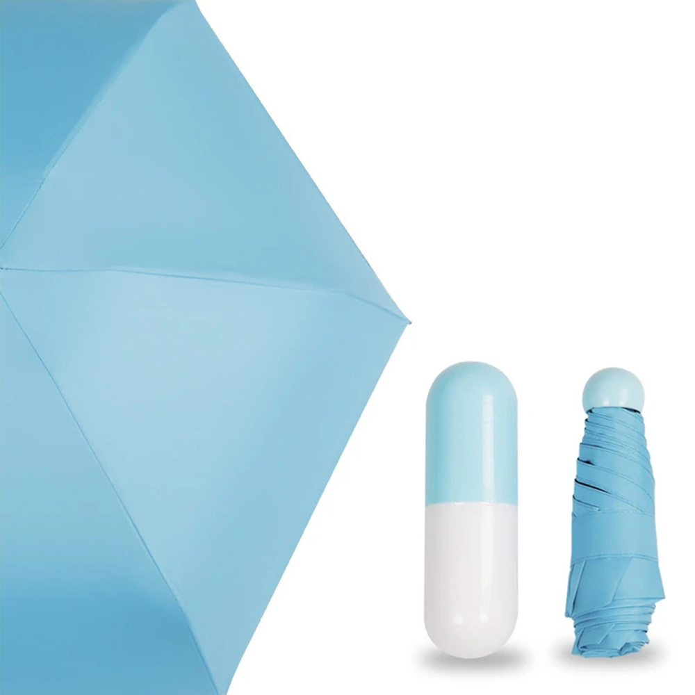 CapsuleShield - Ombrello Tascabile Ultra Leggero Anti-UV