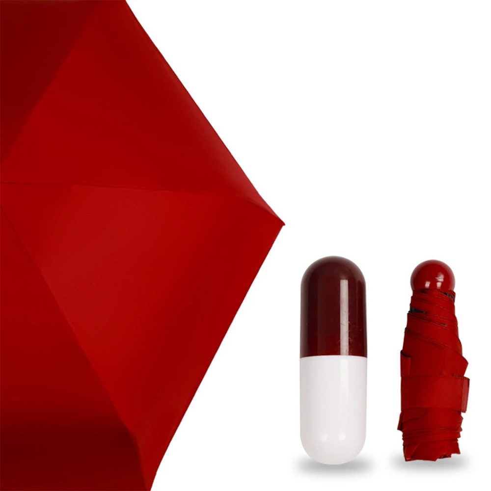 CapsuleShield - Ombrello Tascabile Ultra Leggero Anti-UV