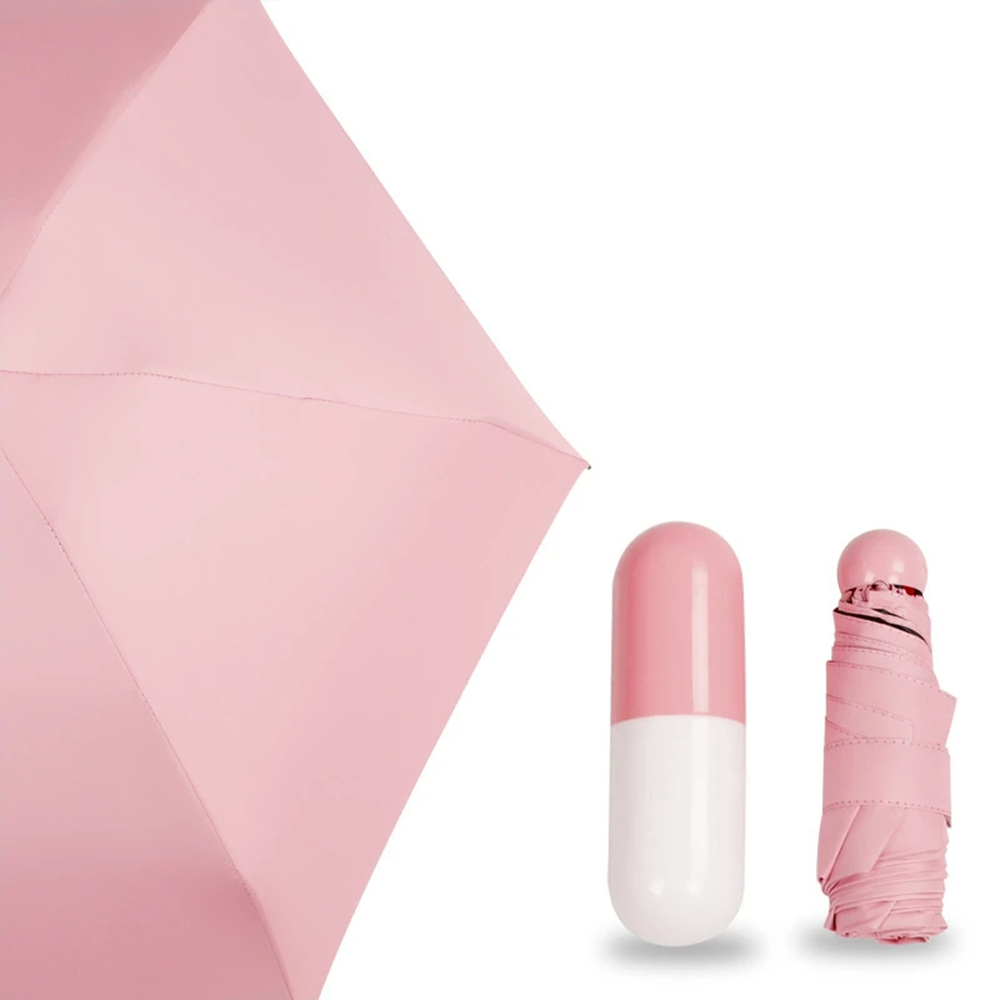 CapsuleShield - Ombrello Tascabile Ultra Leggero Anti-UV
