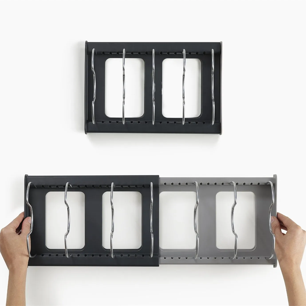 Organizer Cassetto Regolabile Porta Padelle e Coperchi