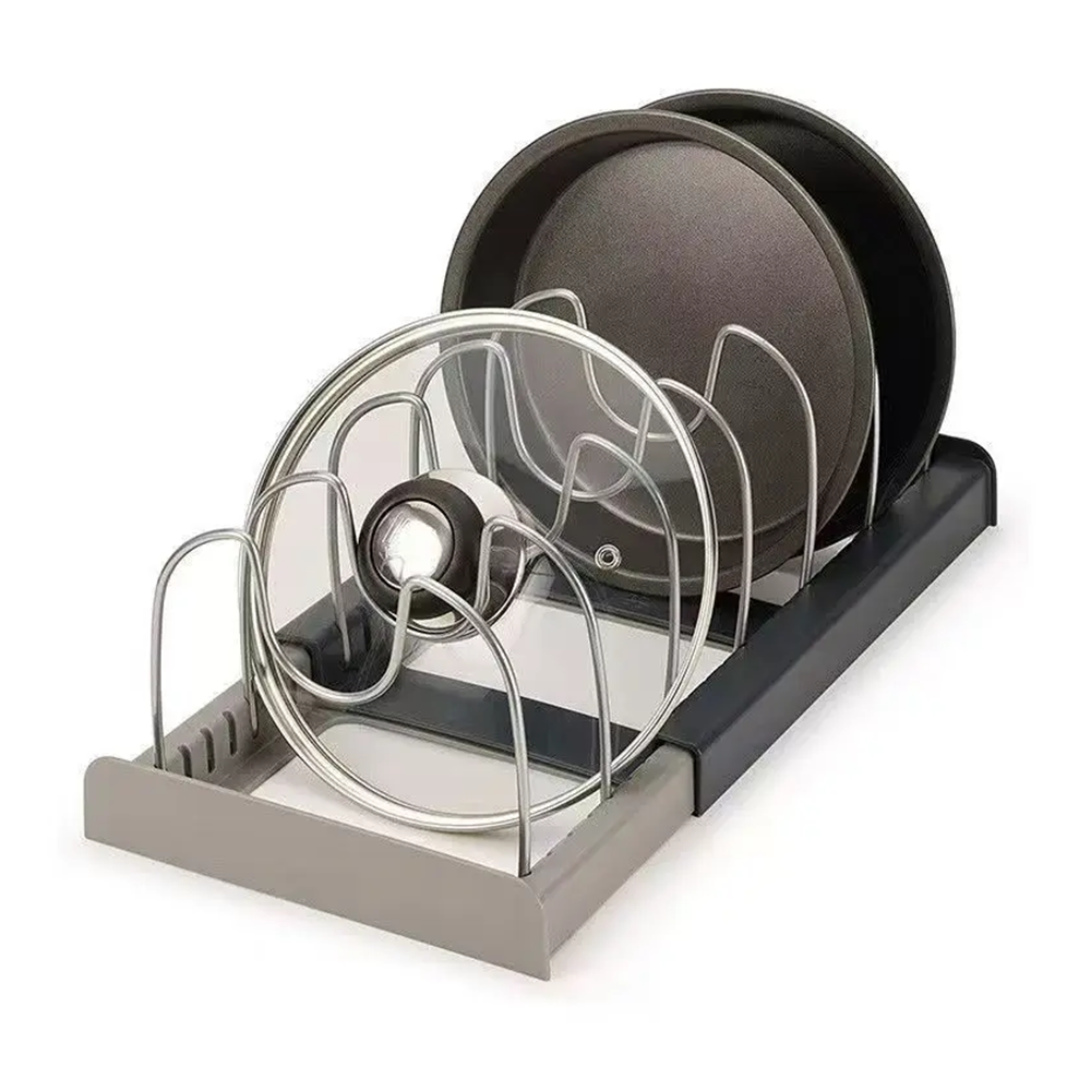 Organizer Cassetto Regolabile Porta Padelle e Coperchi