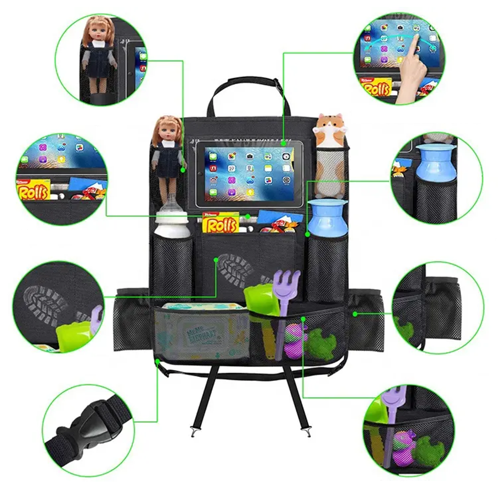 Organizer da Sedile Posteriore per Auto con Tasche Portaoggetti