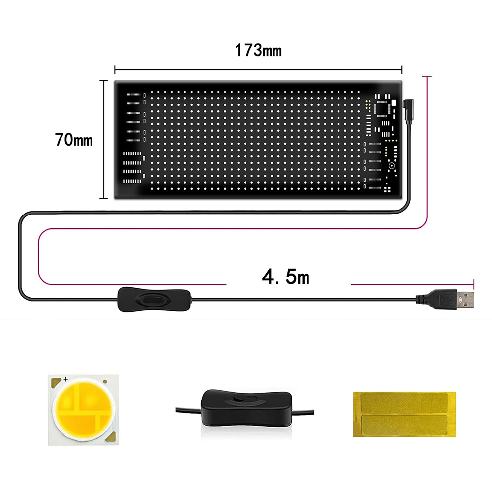 Pannello LED Flessibile RGB Programmabile con Controllo Bluetooth Multiuso