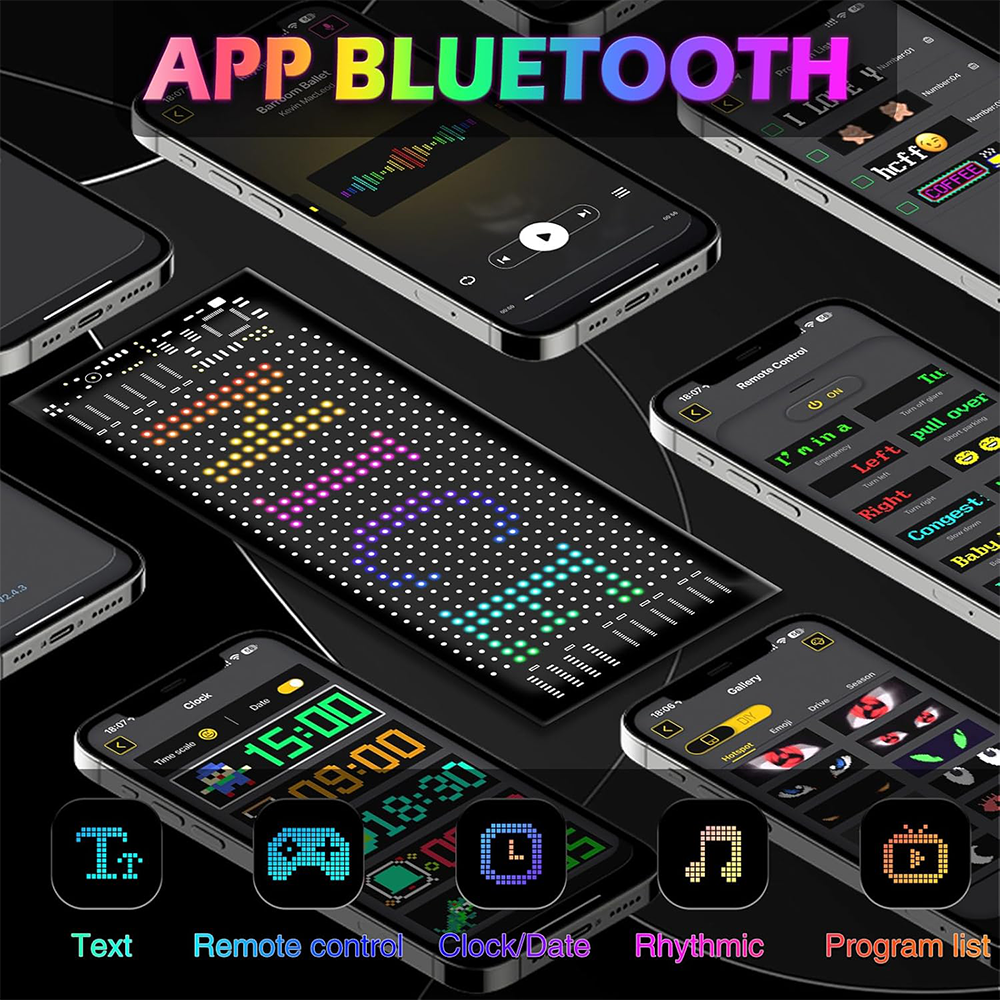Pannello LED Flessibile RGB Programmabile con Controllo Bluetooth Multiuso