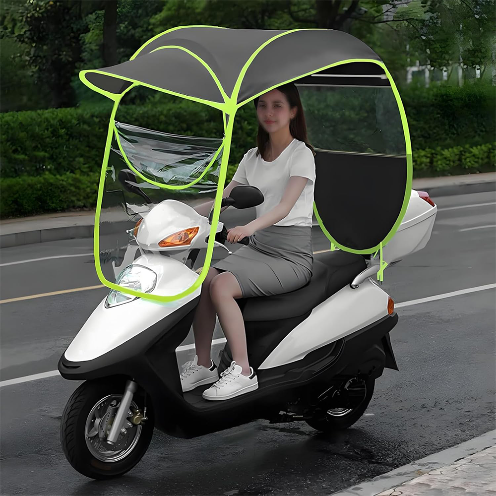 Parapioggia per Scooter, Bici Elettrica e Veicoli a 3-4 Ruote