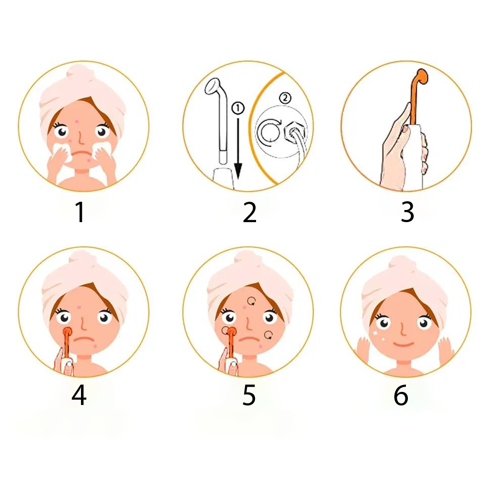 Macchina Portatile ad Alta Frequenza Multifunzione per Viso e Capelli