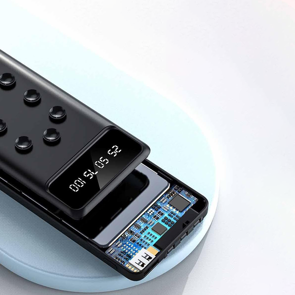 Powerbank 12000mAh con Supporto e Cavi Integrati
