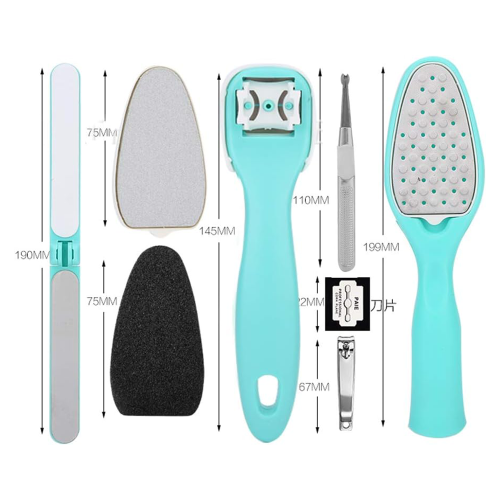 Set Pedicure 8 in 1 Professionale in Acciaio