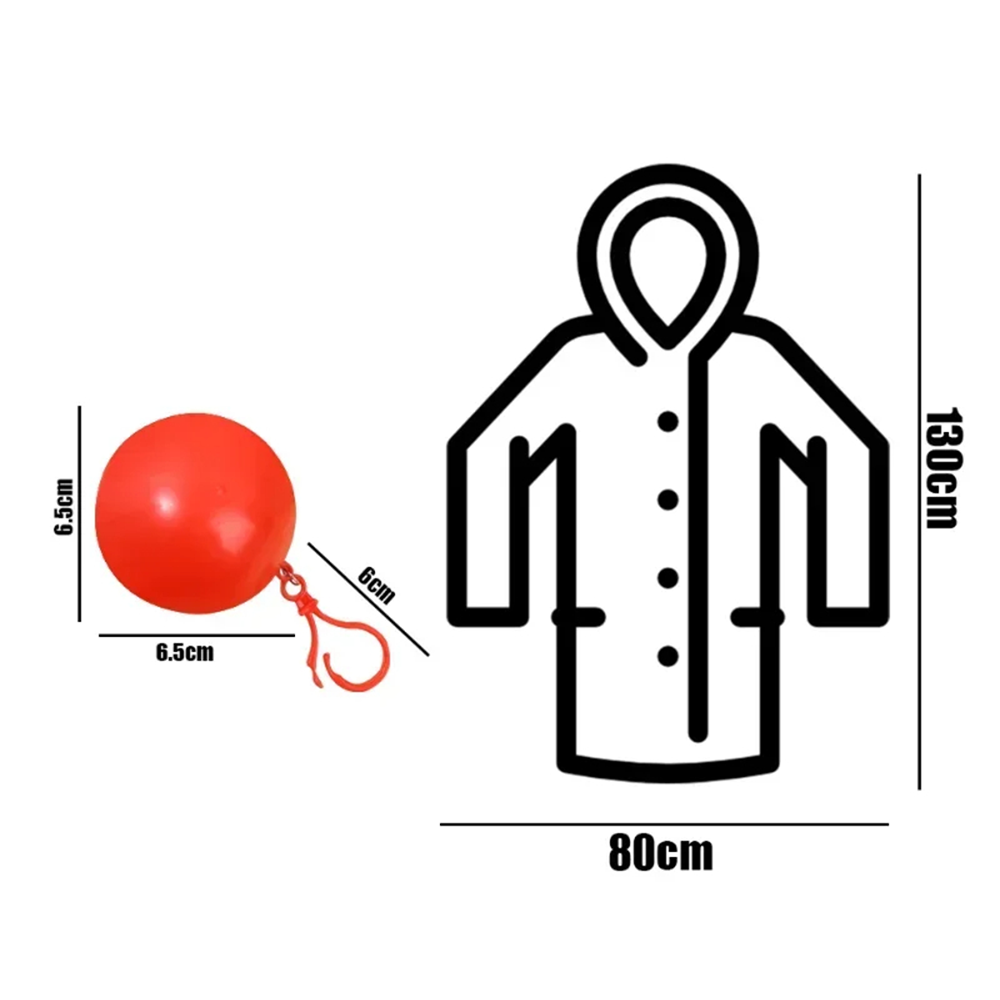Poncho Antipioggia Portatile in PVC – Impermeabile, Leggero e Compatto