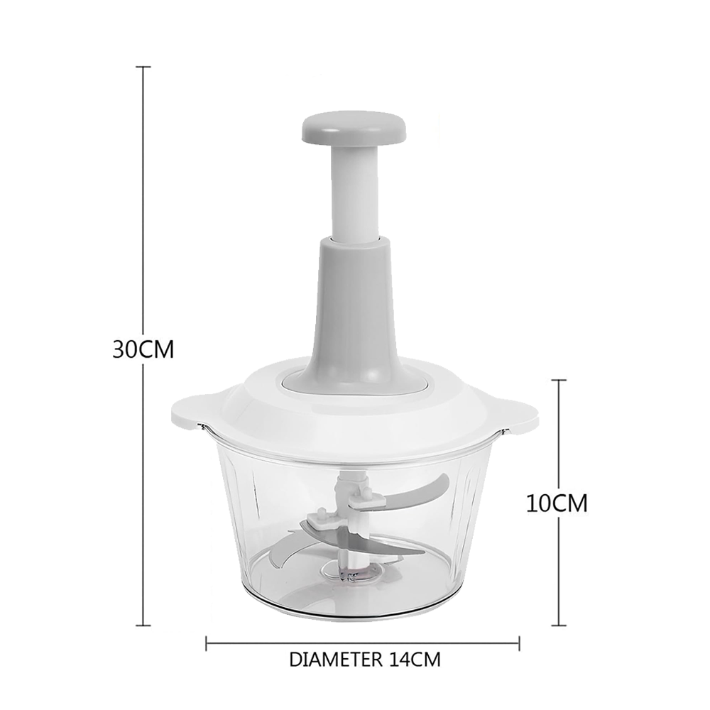 Tritatutto Chopper a Pressione con Lame in Acciaio