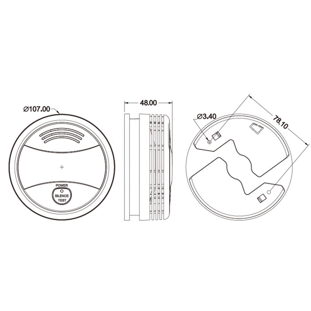Rilevatore di Fumo Smart Wi-Fi con Notifiche in Tempo Reale, Sirena 85 dB e LED Lampeggiante