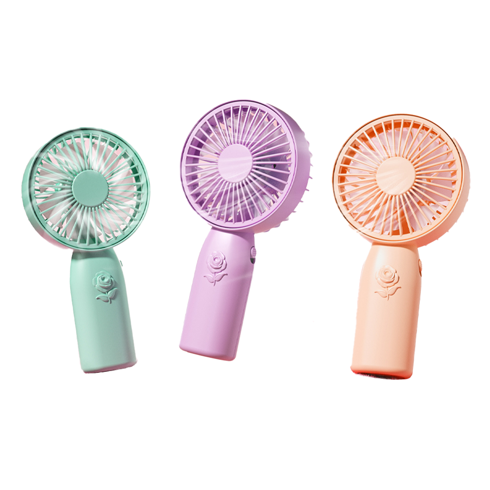 Mini Ventilatore Portatile USB Ricaricabile Rose
