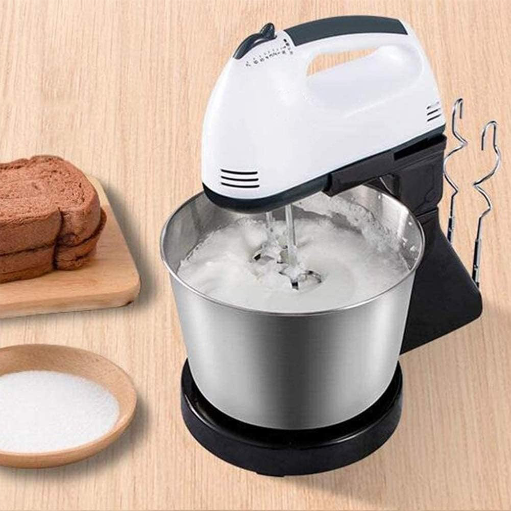 Sbattitore Elettrico da Cucina 7 Velocità con Fruste e Ganci