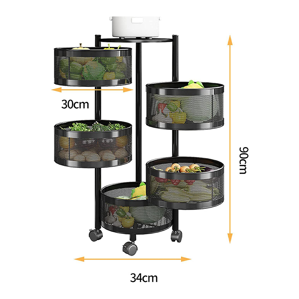 Scaffale Rotante a 5 Livelli