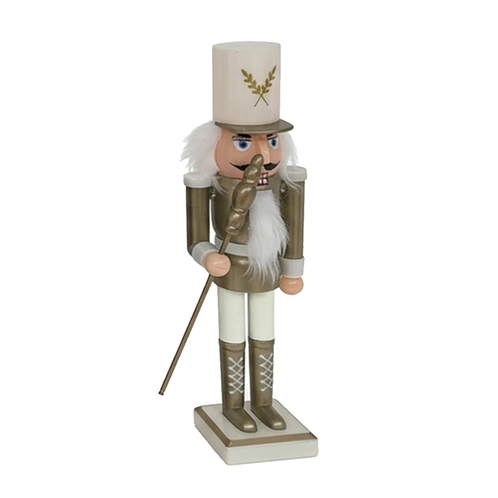 Schiaccianoci Natalizio in Legno 25 cm Decorazione Classica Raffinata da Interno