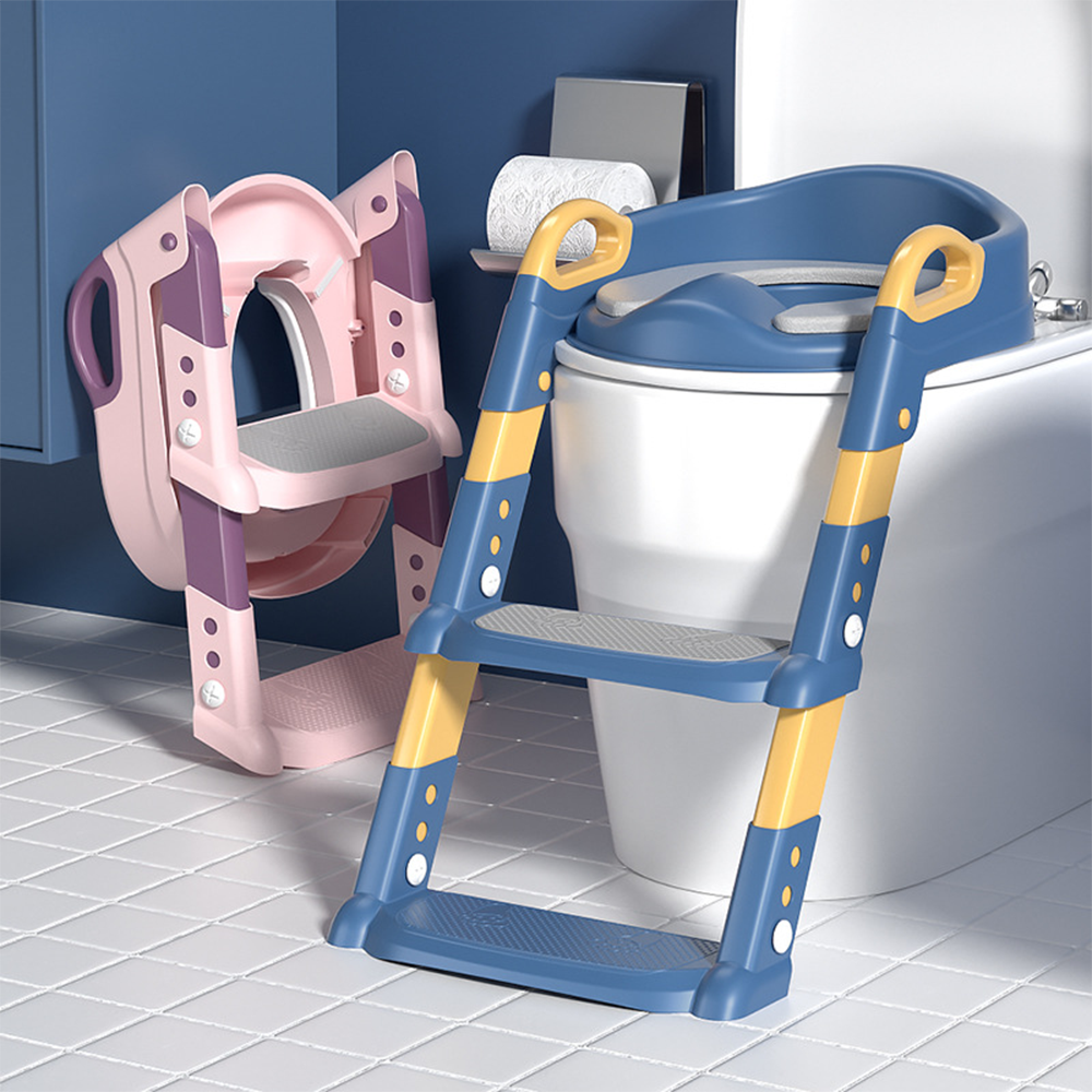 Sedile WC per Bambini con Scaletta Ergonomica Antiscivolo