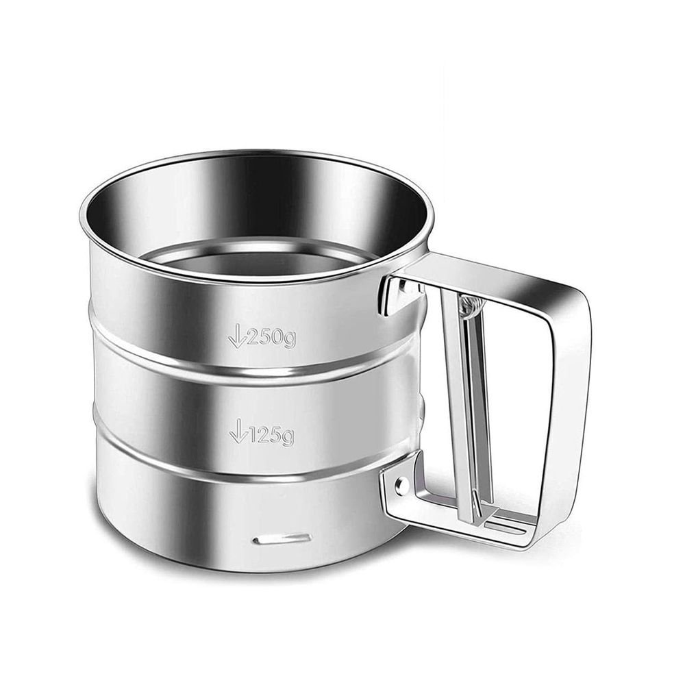 Setaccio da Cucina in Acciaio Semiautomatico con Manico