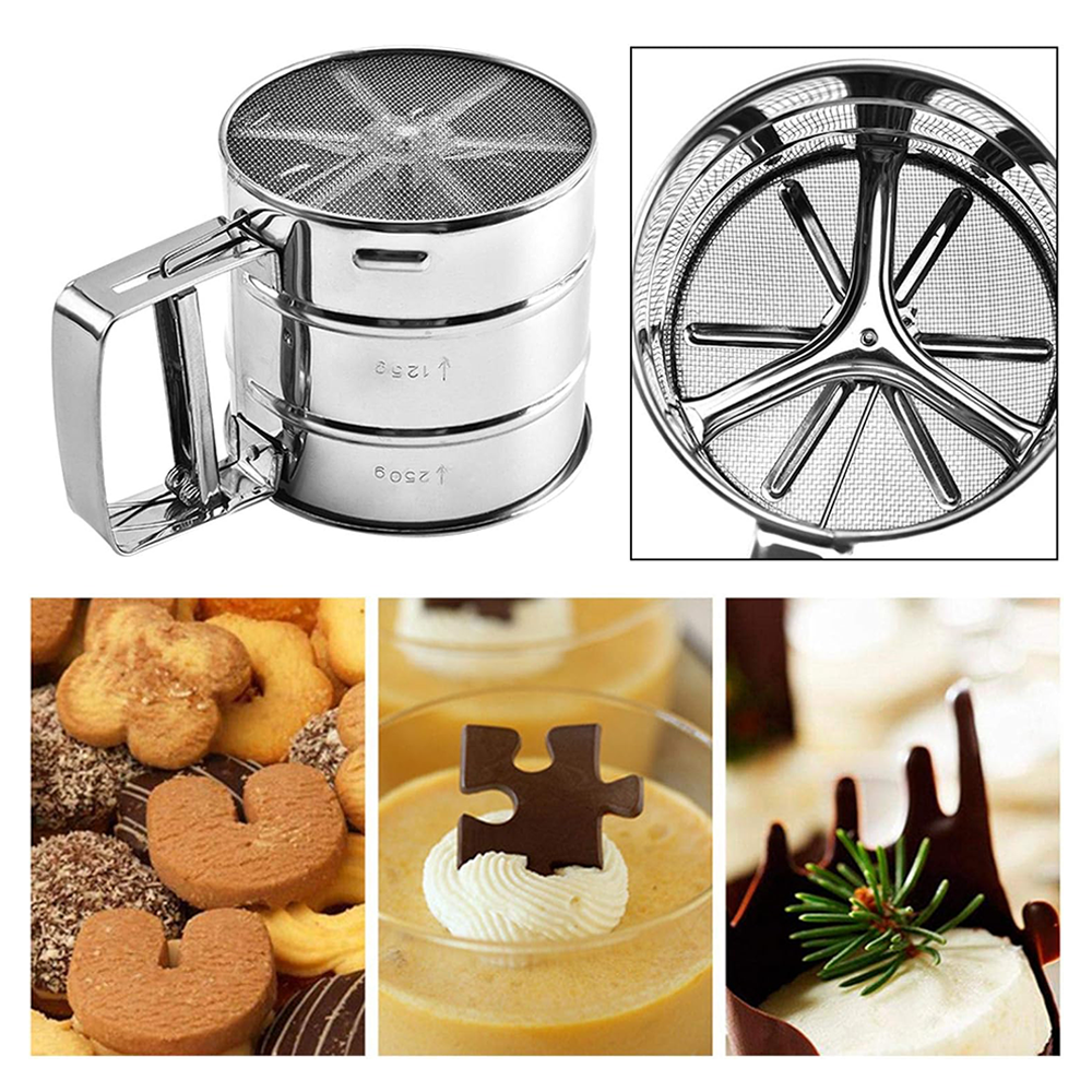 Setaccio da Cucina in Acciaio Semiautomatico con Manico