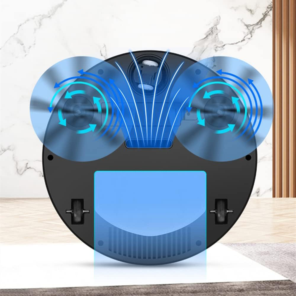 Robot Aspirapolvere 2 in 1 Compatto e Silenzioso con Funzione Spazza e Aspira
