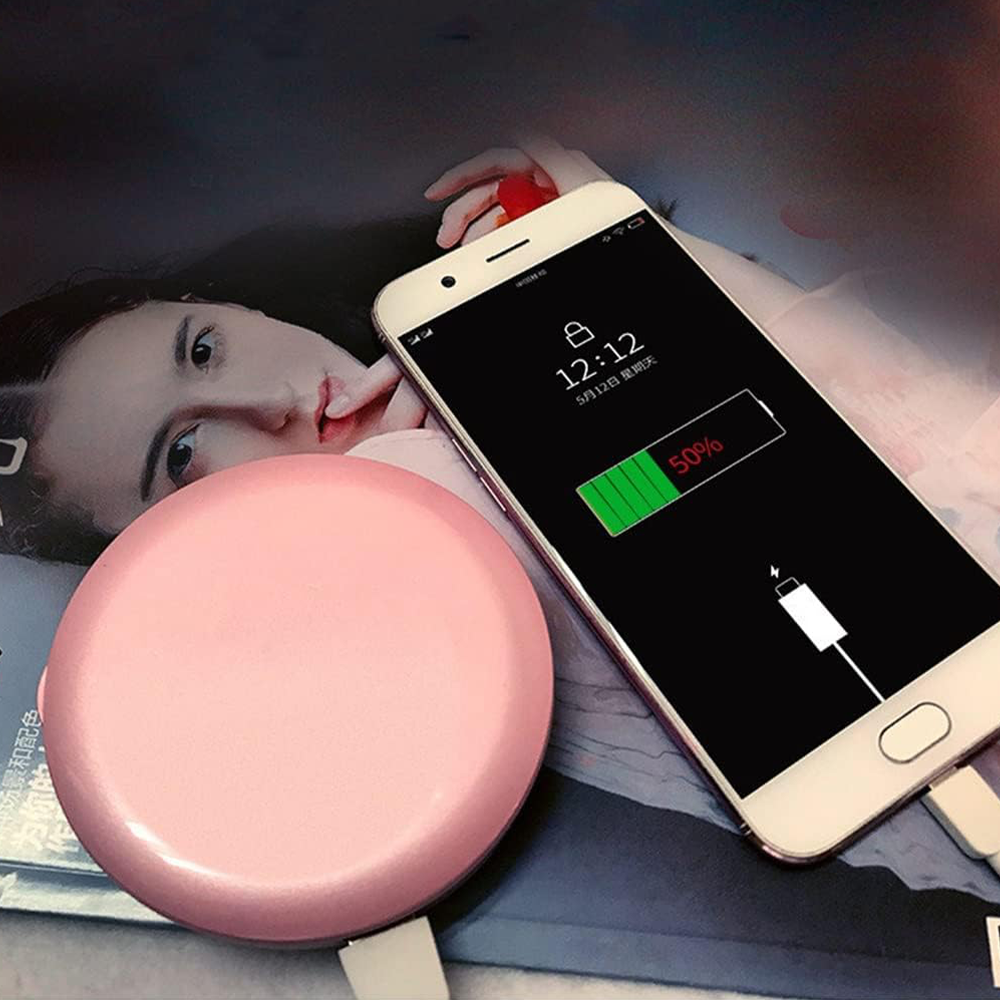 Specchio da Trucco LED Ricaricabile con Powerbank Integrato