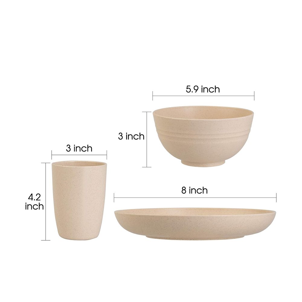 Stoviglie Infrangibili 16 Pezzi