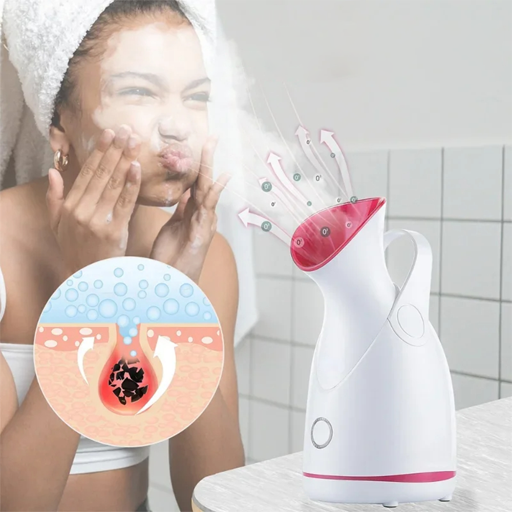 Sauna Facciale a Vapore 3 in 1 per Pulizia Profonda, Idratazione e Sollievo Respiratorio