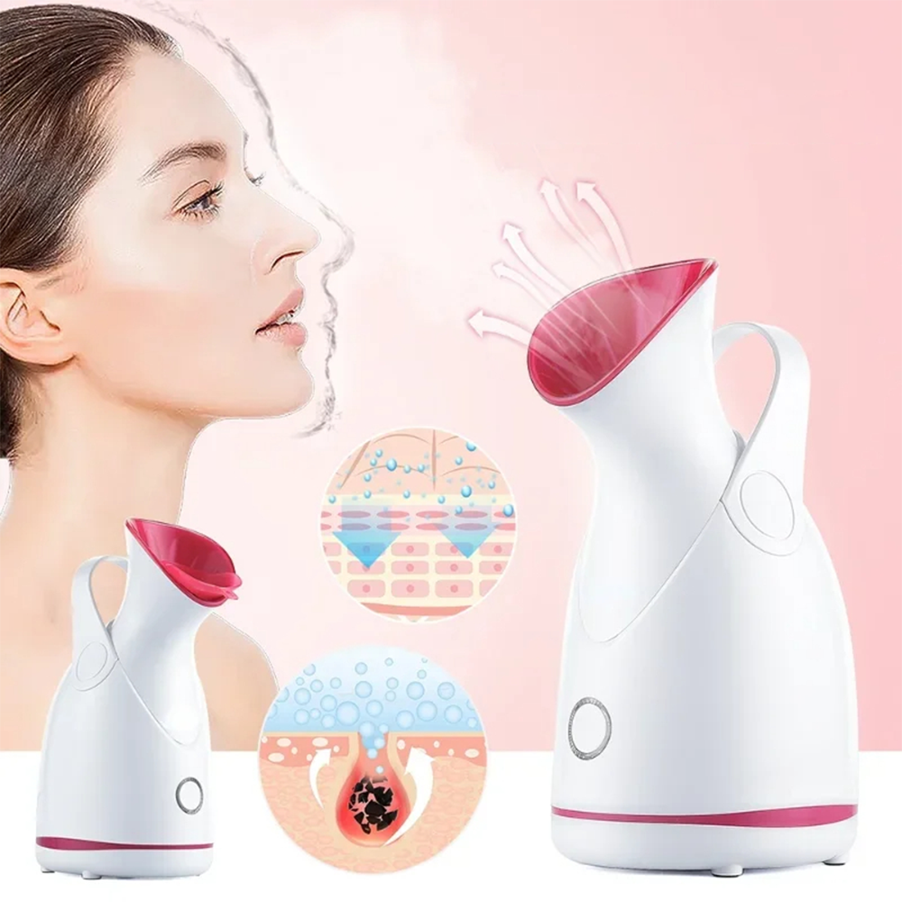 Sauna Facciale a Vapore 3 in 1 per Pulizia Profonda, Idratazione e Sollievo Respiratorio