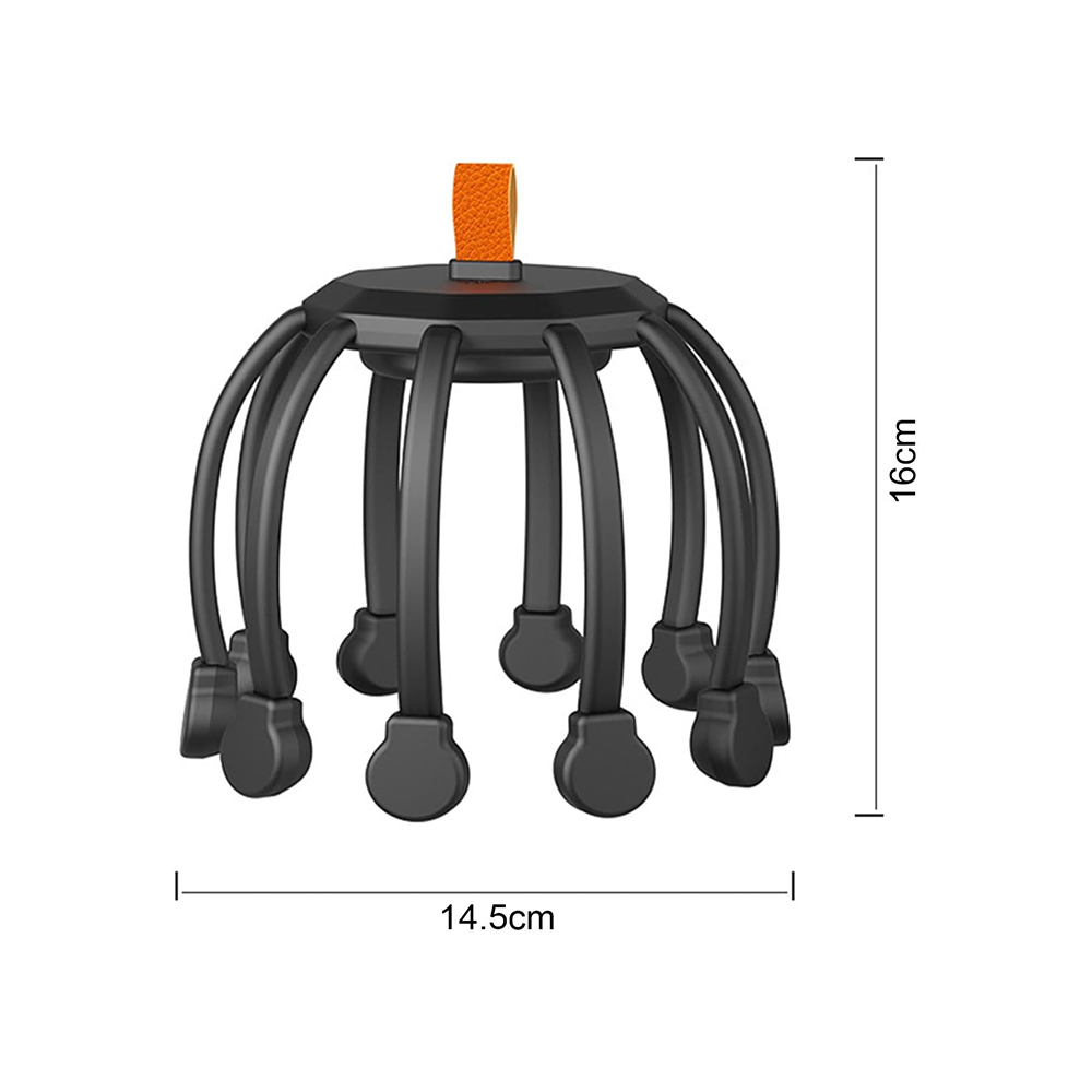 Massaggiatore Elettrico Cuoio Capelluto Pro  – Vibrazioni 360°, Ricaricabile USB, 3 Modalità