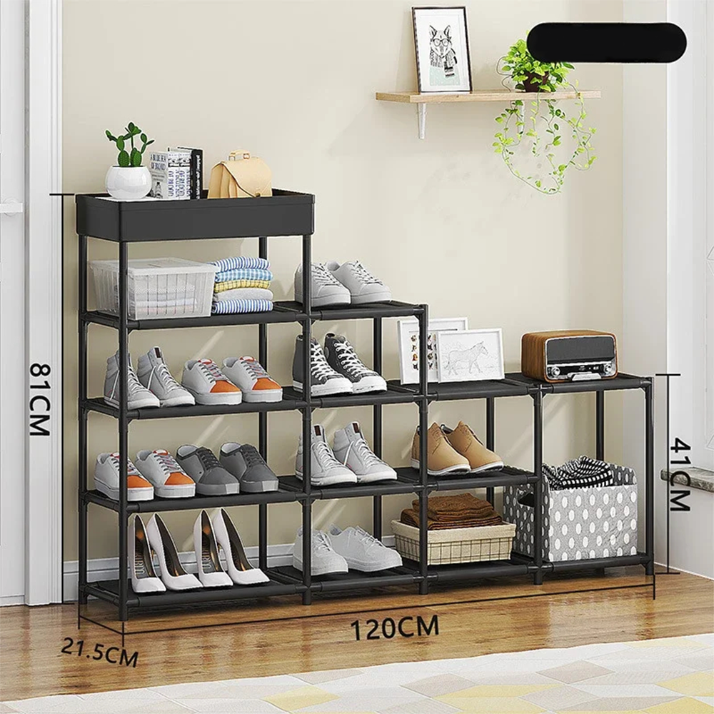 Organizer Scarpe Salvaspazio Scarpiera Modulare a 5 Ripiani