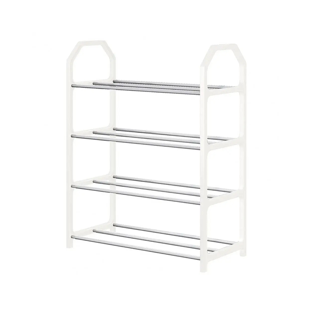 Scarpiera Scaffale Salvaspazio Compatto a 4 Livelli