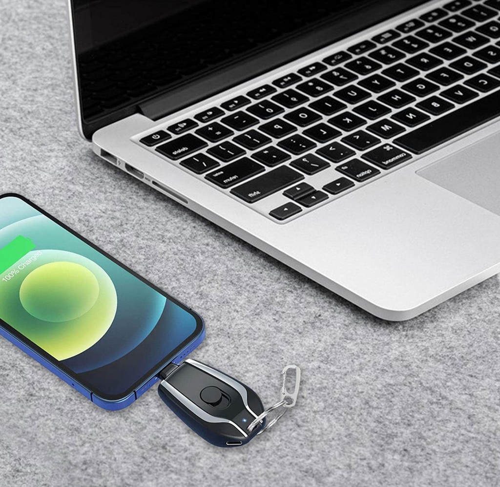 Power Clip Mini Power Bank Portachiavi Ricaricabile