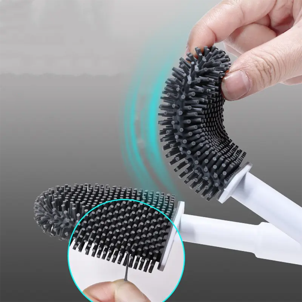 Scopino WC Silicone Igienico Salvaspazio con Montaggio a Parete