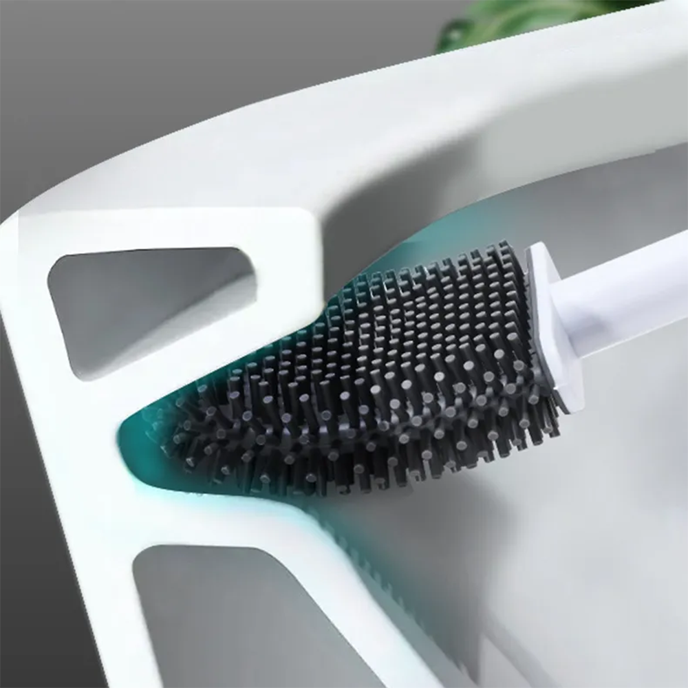 Scopino WC Silicone Igienico Salvaspazio con Montaggio a Parete