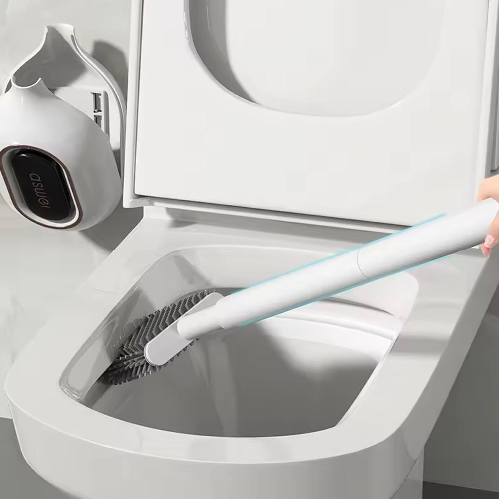 Scopino WC Silicone Igienico Salvaspazio con Montaggio a Parete