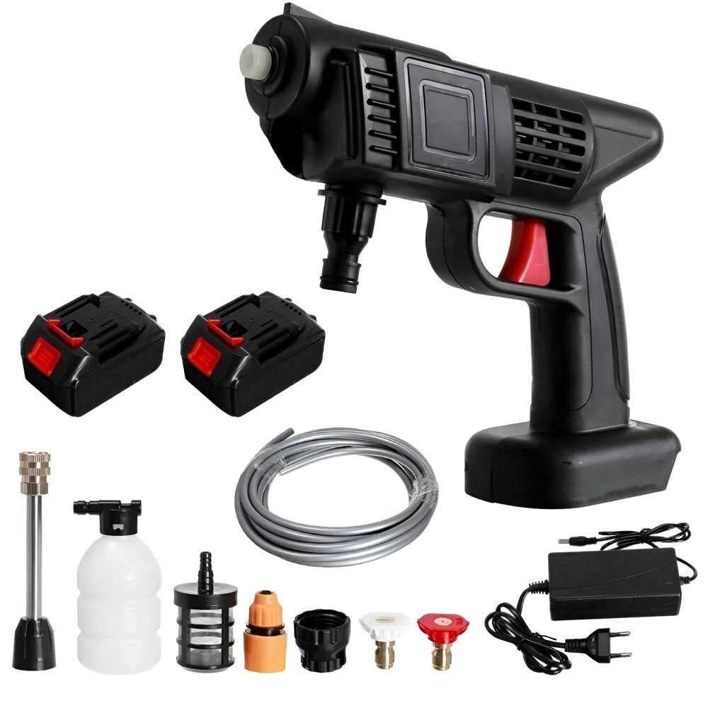 Pistola Idropulitrice a Batteria 48V ad Alta Pressione con Accessori Inclusi