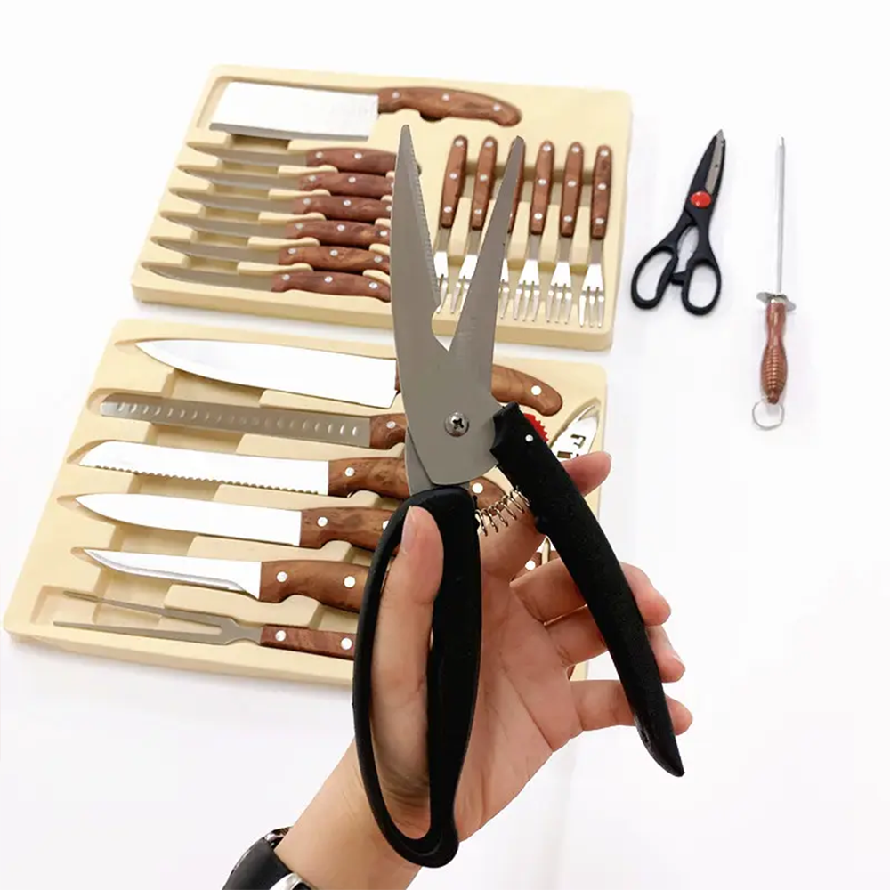 Set Utensili da Cucina Professionale 25 Pezzi con Valigetta