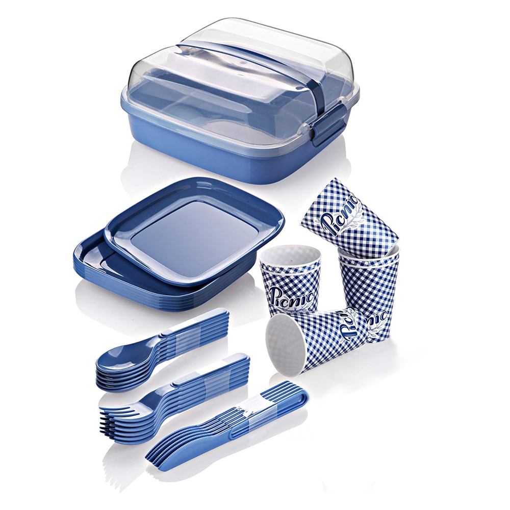 Kit Stoviglie Outdoor Completo 32 Pezzi