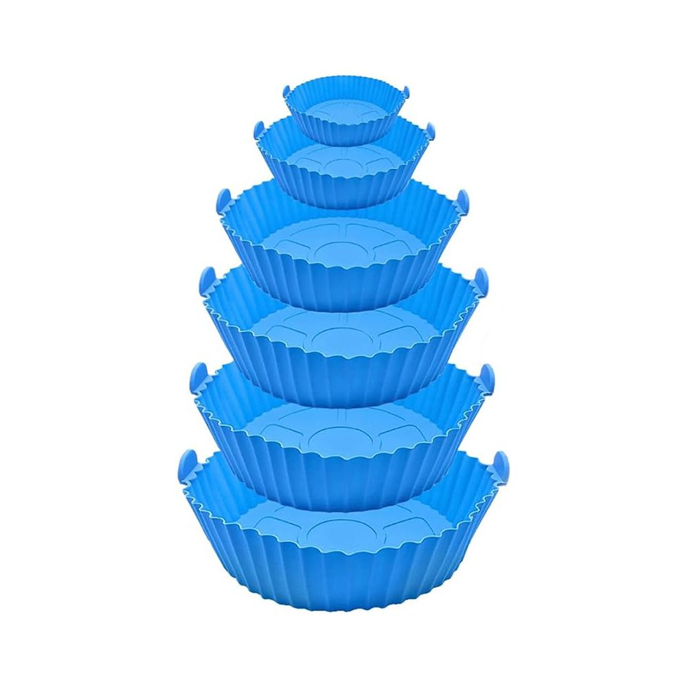 Set 6 Teglie Silicone per Friggitrice ad Aria – Cottura Sana e Zero Sprechi
