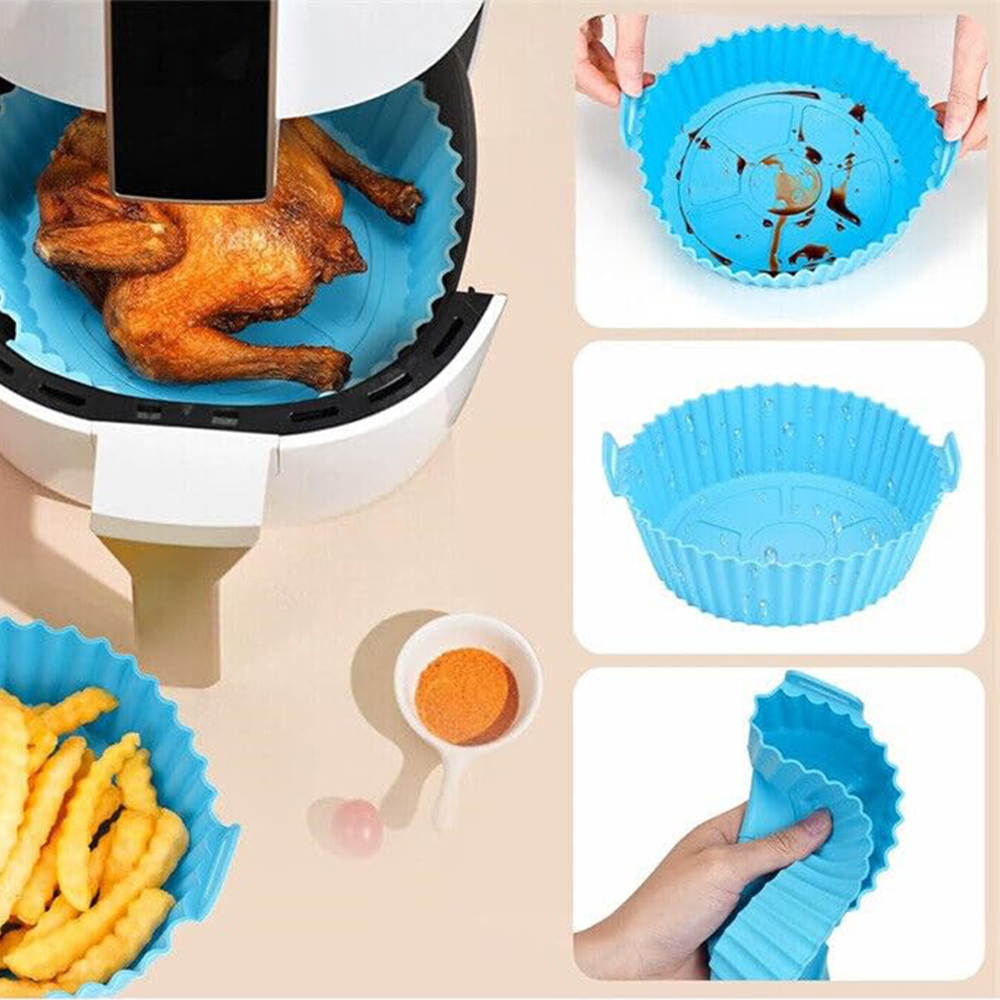Set 6 Teglie Silicone per Friggitrice ad Aria – Cottura Sana e Zero Sprechi