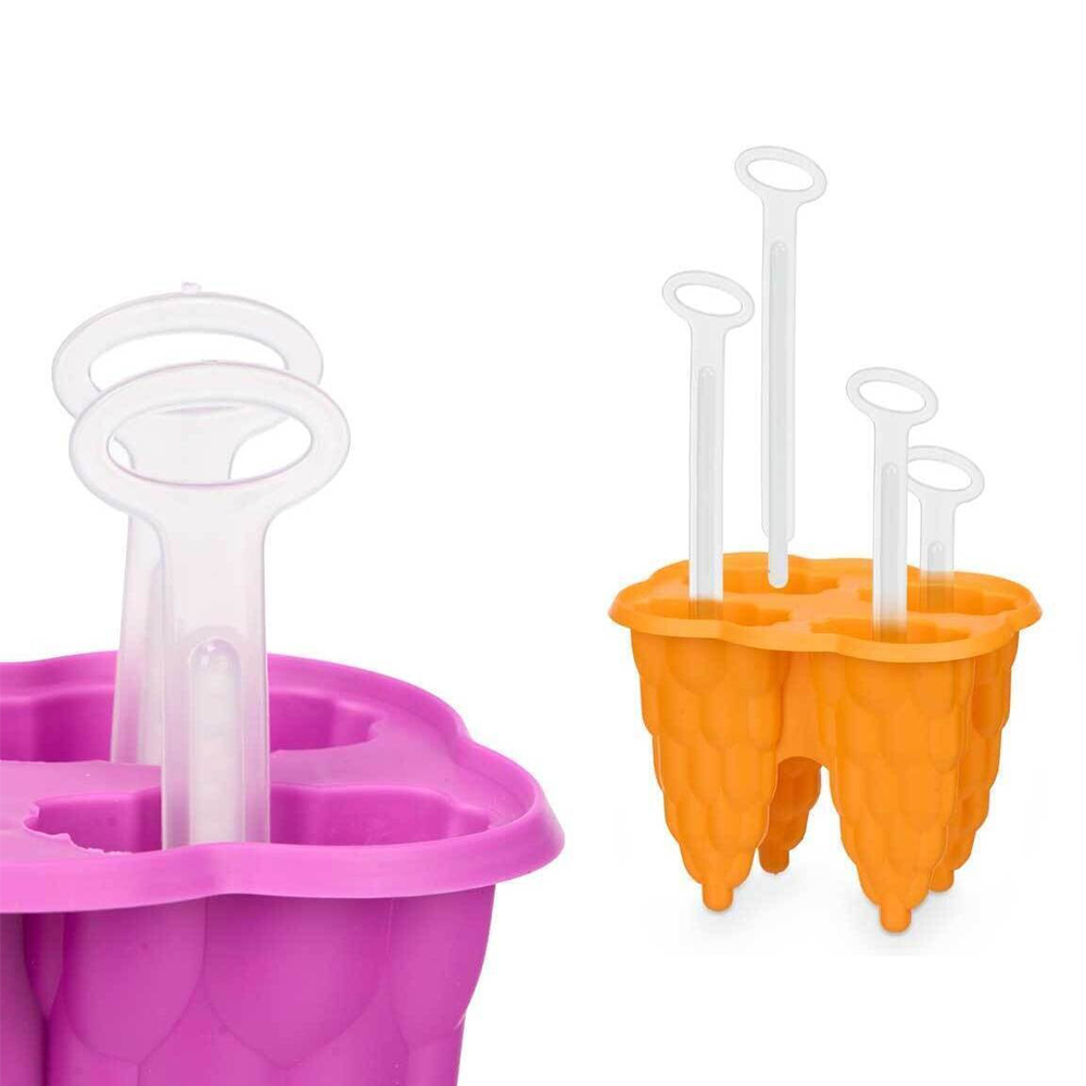 Set 4 Stampi per Ghiaccioli Fatti in Casa – 16 Gelati Colorati