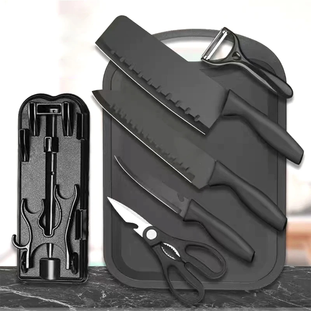 Coltelli da Cucina Professionali 7 Pezzi con Supporto