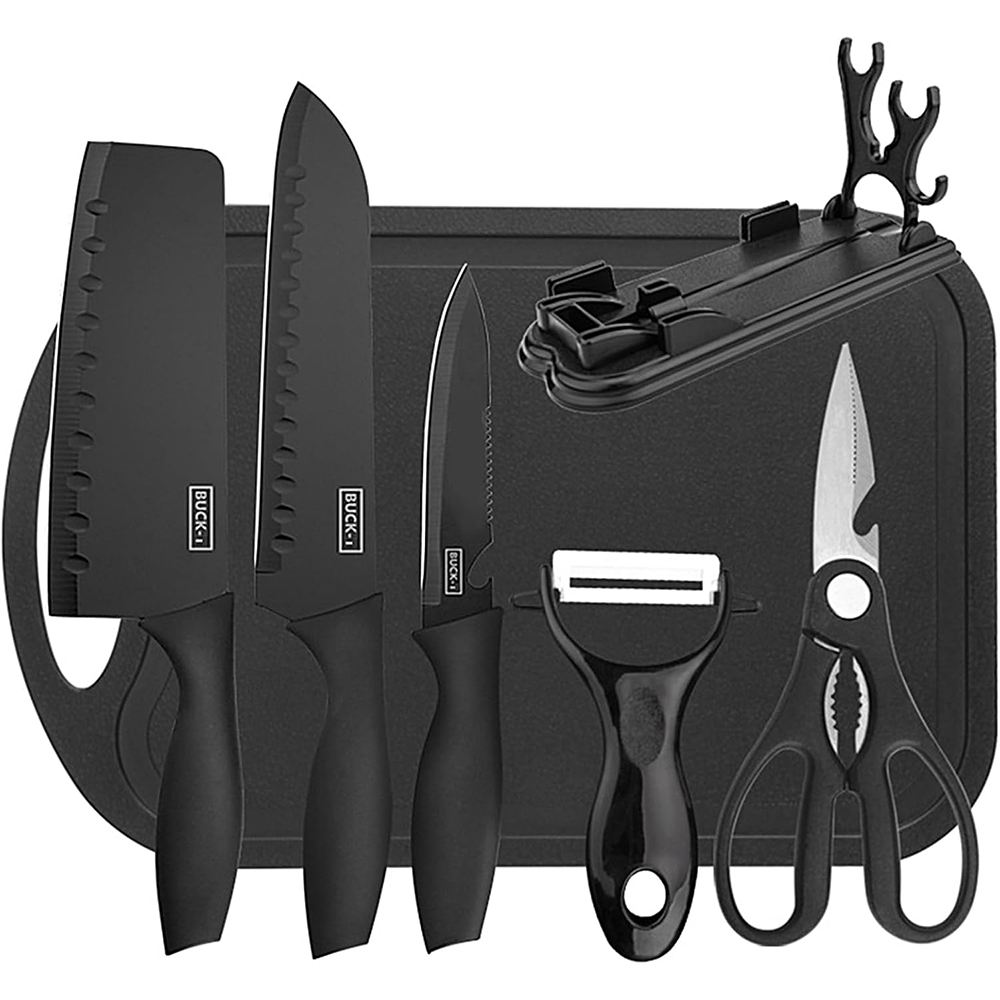 Coltelli da Cucina Professionali 7 Pezzi con Supporto