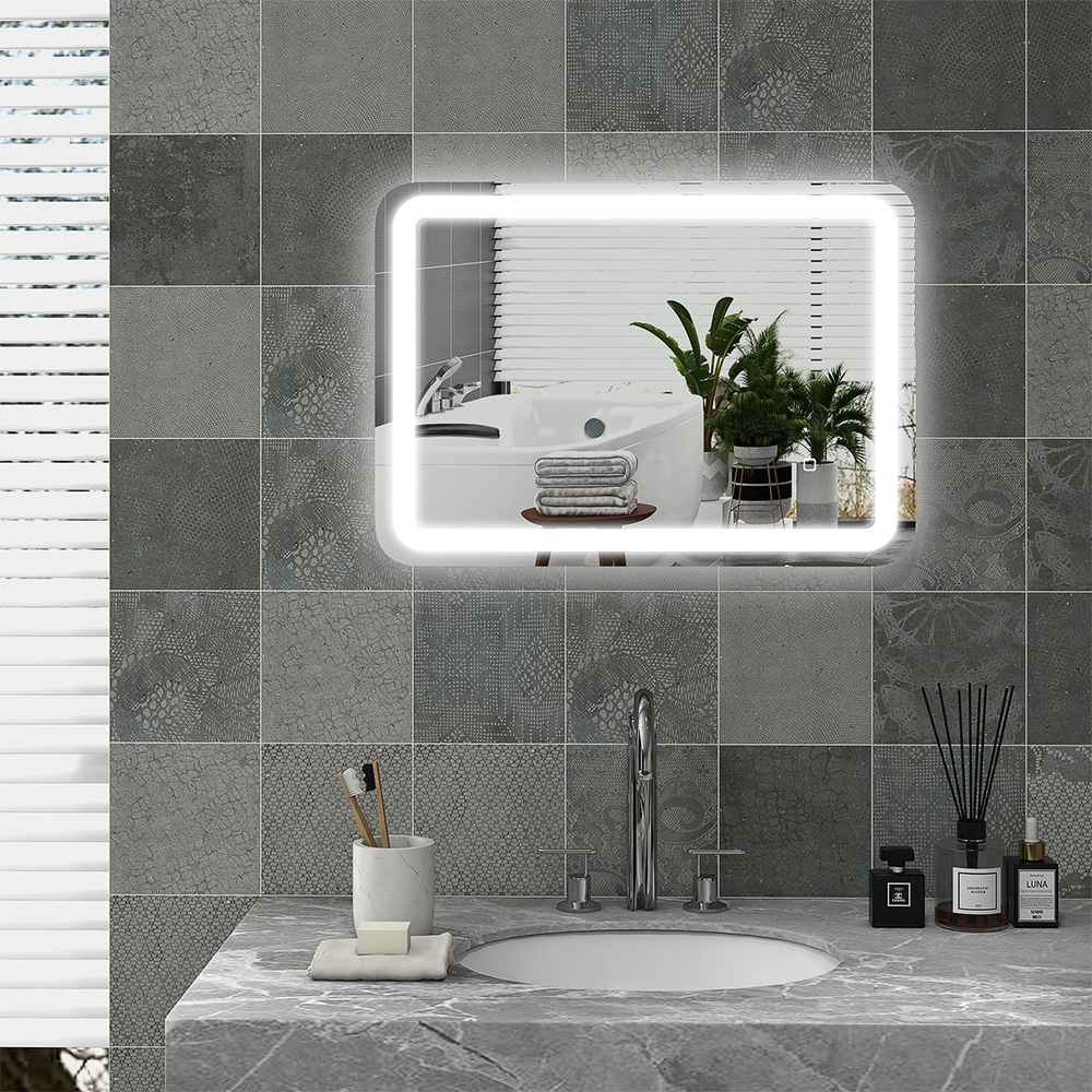 Specchio Bagno LED Rettangolare Touch