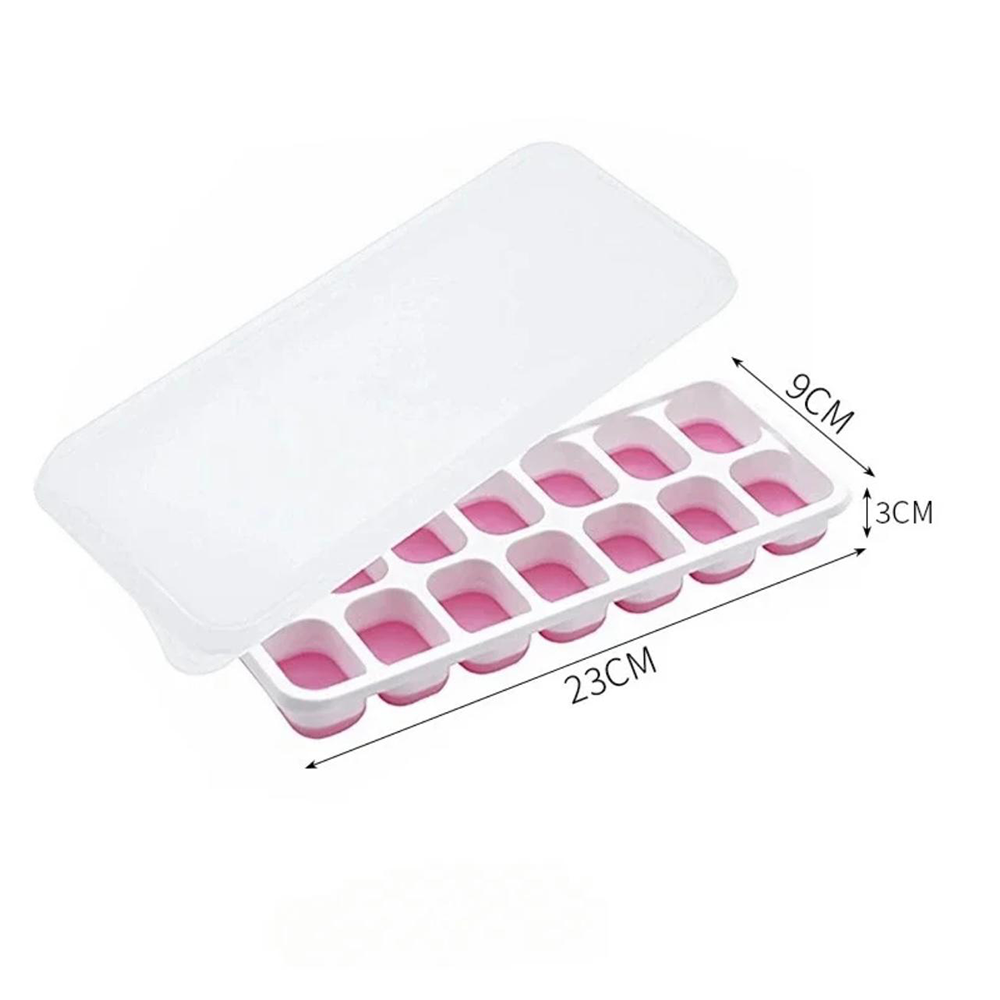 Stampo Cubetti Ghiaccio Silicone con Coperchio