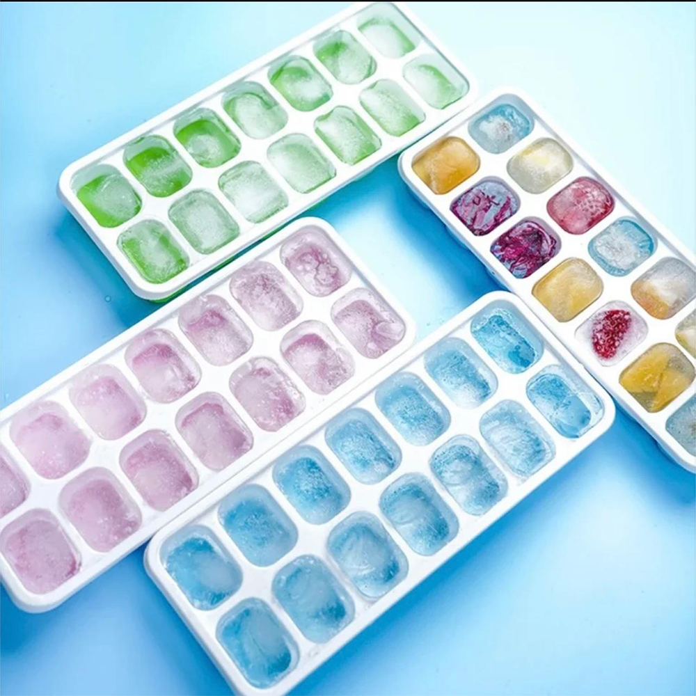 Stampo Cubetti Ghiaccio Silicone con Coperchio