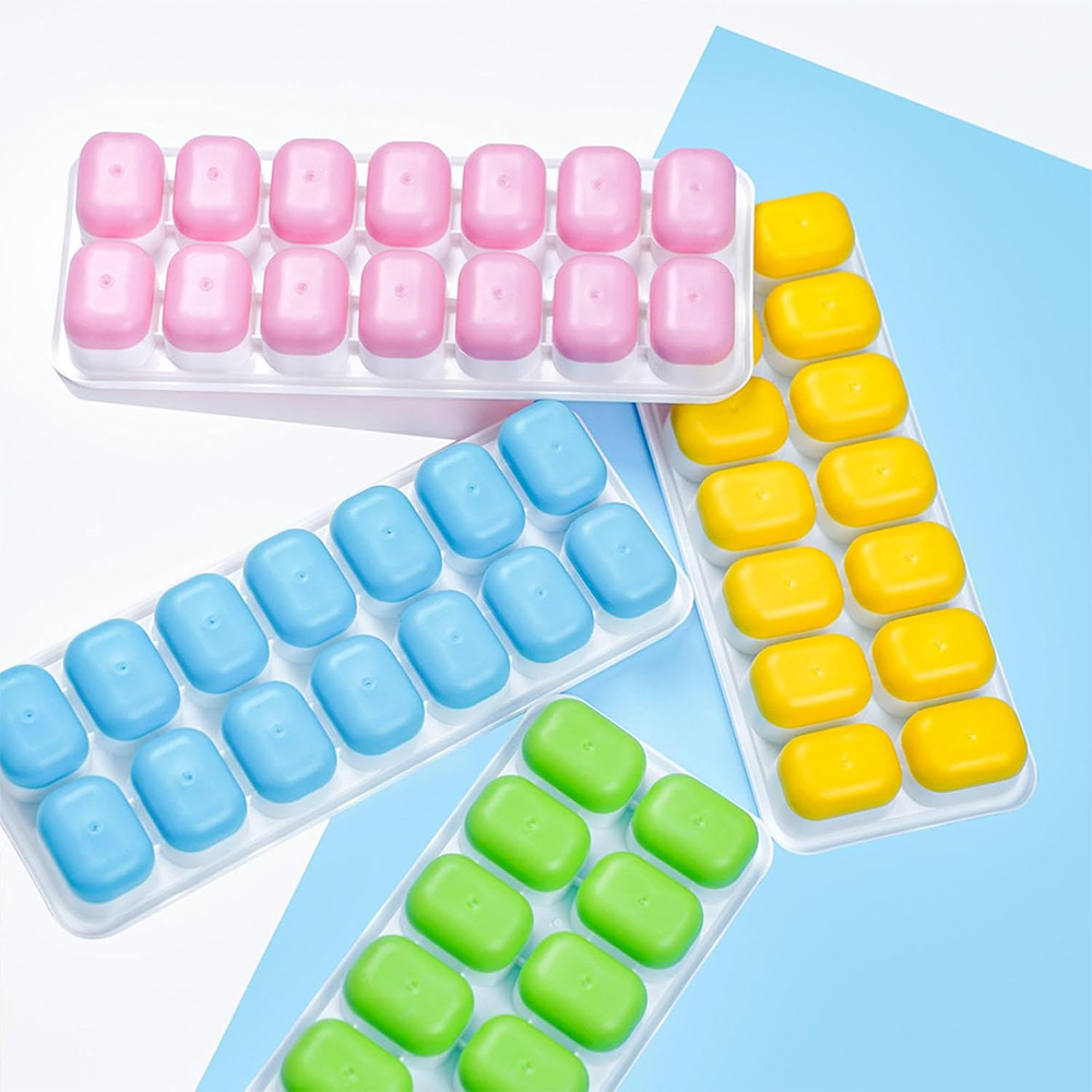 Stampo Cubetti Ghiaccio Silicone con Coperchio