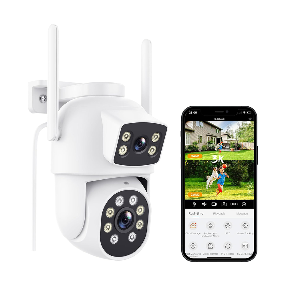 Telecamera Wi-Fi Esterno 2.5K Visione Notturna