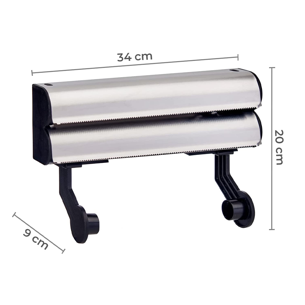 Portarotolo Da Cucina Triplo In Metallo