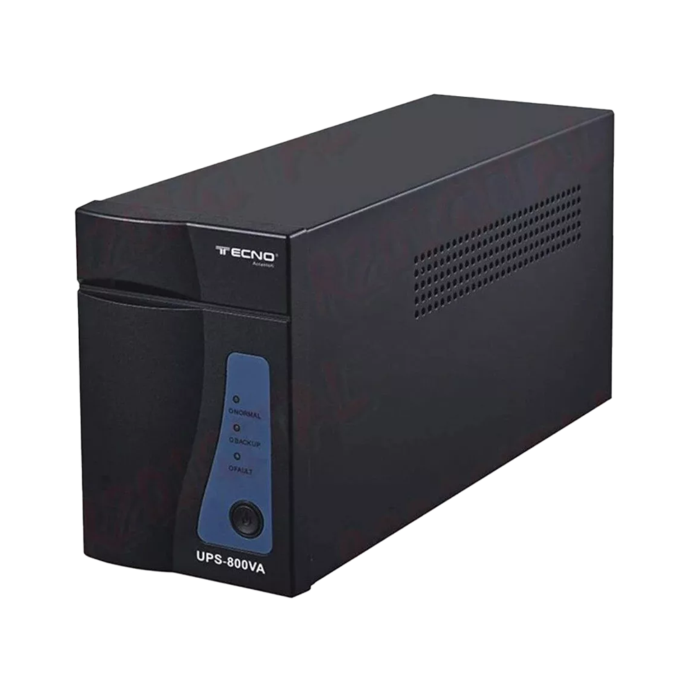 Gruppo di Continuità Tecno TC-800VA UPS 800VA/320W con Protezione Sovraccarico e Batteria 7,2Ah